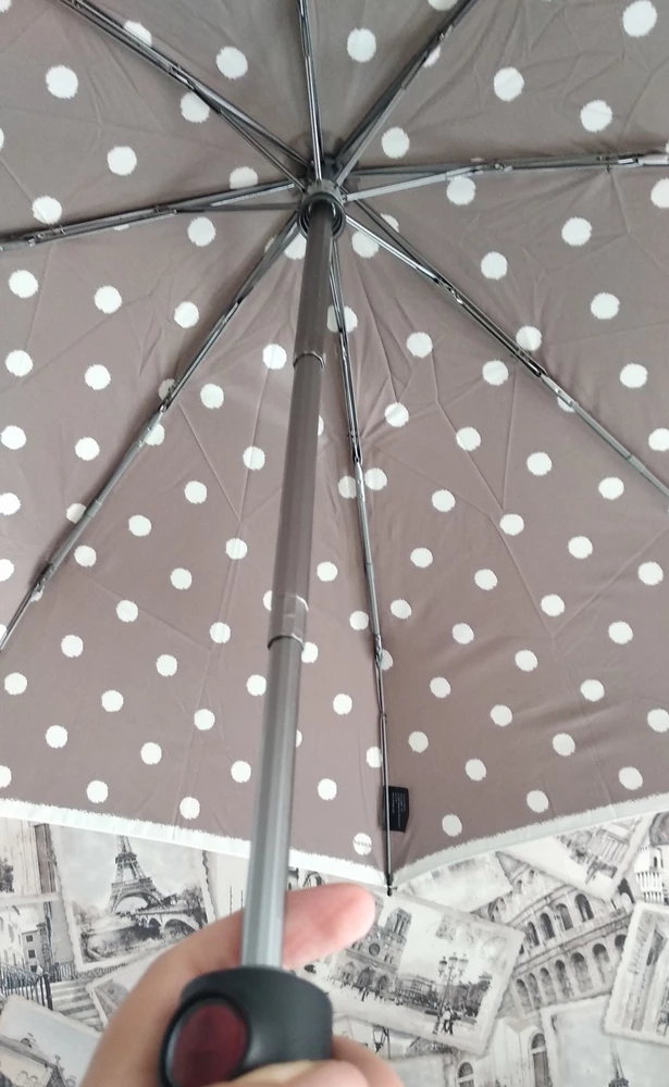 Замечательный зонтик, лёгкий, приятный цвет. Хорошо упакован. Рекомендую.