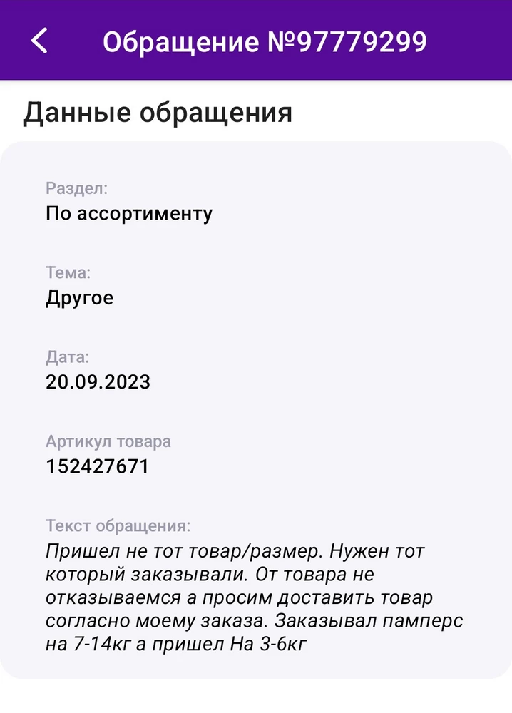 Прищел не тот товар, написал обращение но ответа до сих пор нет. Говорят в течение дня ответят, но увы, сидим ждем(((