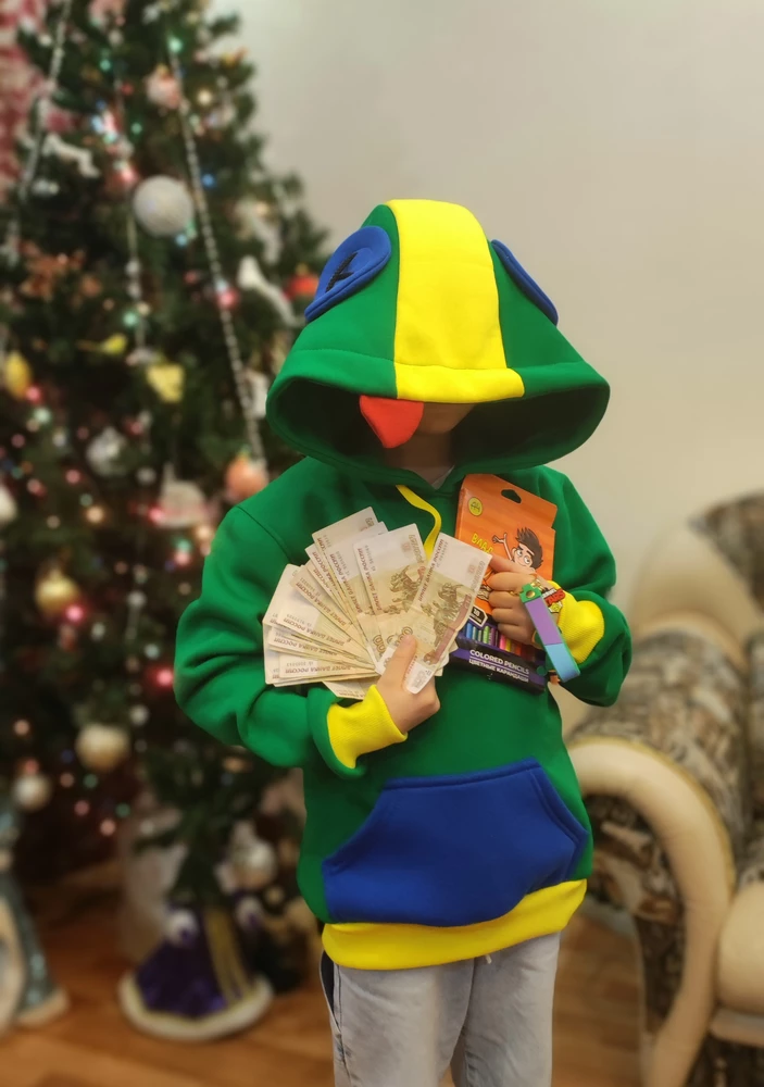 Толстовка просто 100/10!!! Подарила сыну на День рождения, он счастлив! Носит на постоянной основе))) тëплый, мягкий, яркий. Просто огонь!!! За 11 месяцев носки ничего нигде не оторвалось, не скаталось, не полинял от стирок. Замечательный! Покупкой более чем довольны!!! Спасибо продавцу за такое качество товара!