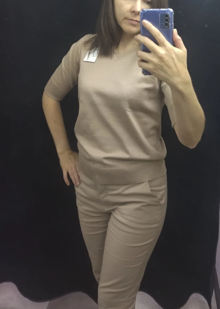 Очень классный джемпер, приятный на тело, качественный материал, для теплого офиса идеально. Спасибо!