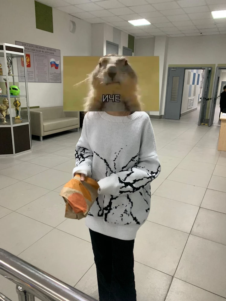 Крутой свитер,маленькие катышки,но не видны,теперь любимый свитер в школу!!💗🐈‍⬛🔥💗💗🌪