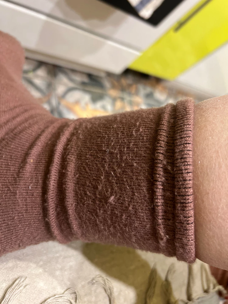 Скатались после первой носки( Тёплые конечно, и мягенькие, приятные