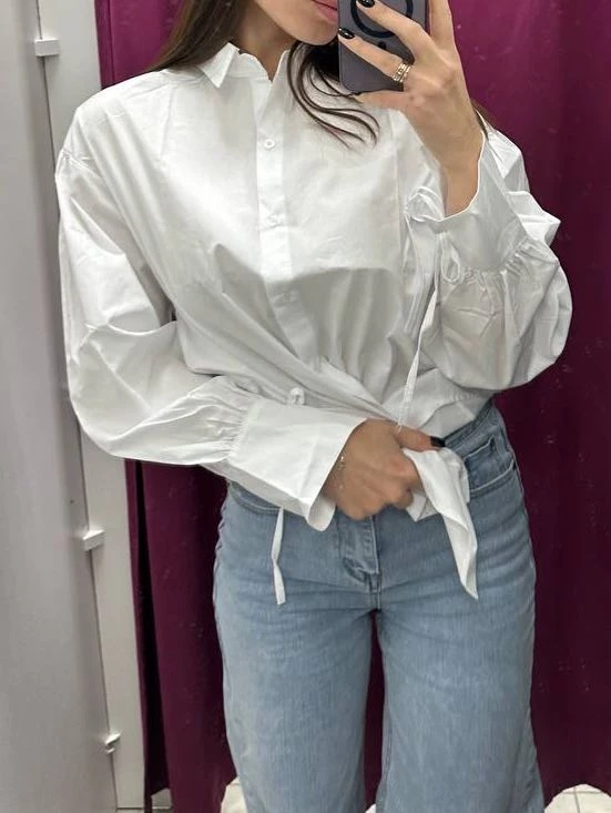 Хорошая качественная, но ткань очень сильно мнется и тяжело гладится :(